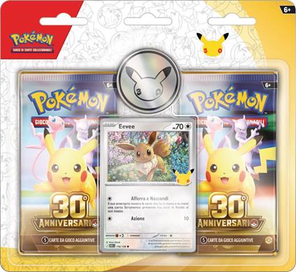 Pokemon 30mo anniversario Blister 2 Buste