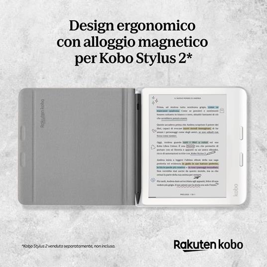 Custodia Kobo SleepCover Libra Colour Blu crepuscolo - 3
