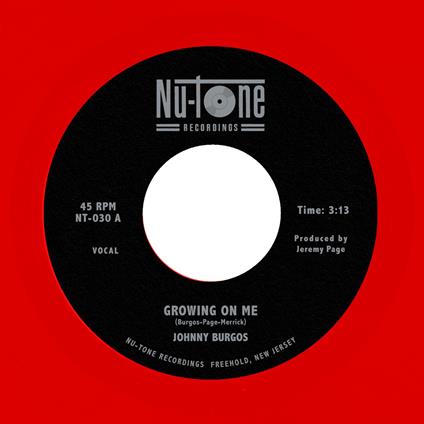 Growing On Me-Ready (Translucent Red Vinyl) - Vinile LP di Johnny Burgos