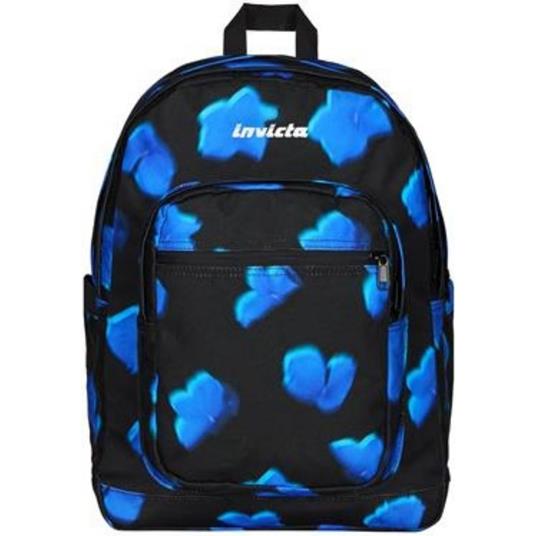 Zaino Jelek Fantasy Grs Invicta Backpack, Nero, blu 32 x 43 x 25 cm
