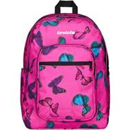 Zaino Jelek Fantasy Grs Invicta Backpack, Rosa con farfalle 32 x 43 x 25 cm