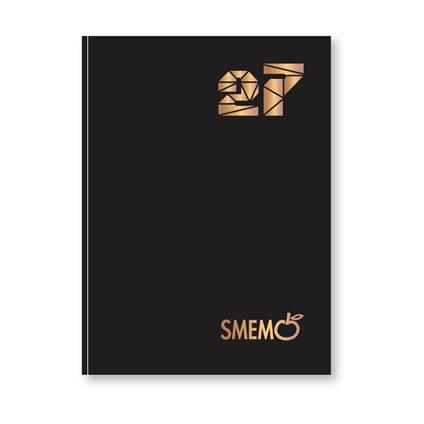 Diario 2026/2027 Smemoranda 16 mesi Smemo Classic, 11x15 nera, logo bronzo