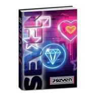 Diario 2027 Seven 12 mesi datato Girl. Blu-fucsia