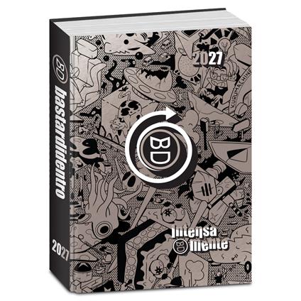 Diario 2026-2027 Bastardidentro 16 mesi Gold & Silver Intensamente. Grigio