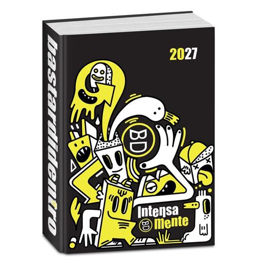 Diario 2026-2027 Bastardidentro 16 mesi Superspecial Fluo Intensamente. Giallo