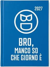 Diario 2026-2027 Bastardidentro 16 mesi Say Bd Pocket. Azzurro