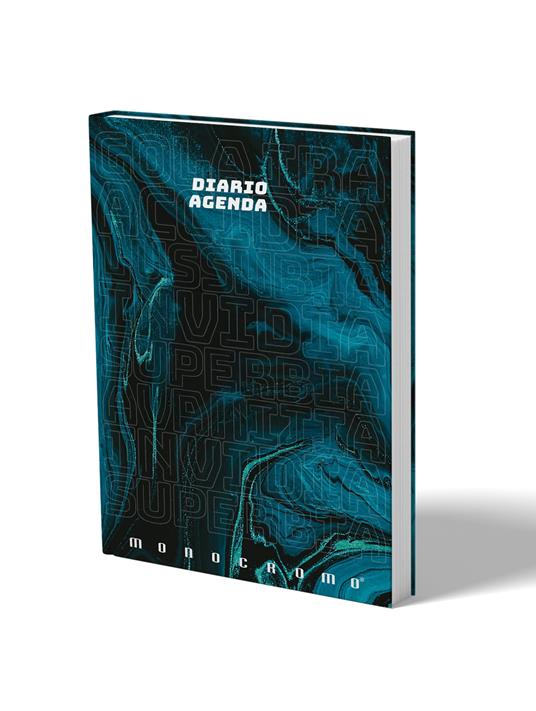 Diario Monocromo Sins Data Libera. Blu