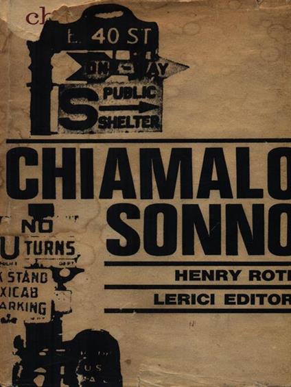 Chiamalo sonno - Henry Roth - copertina