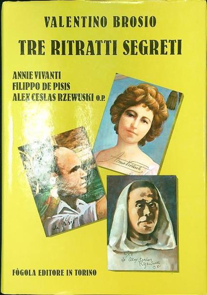 ritratti segreti - Valentino Brosio - copertina