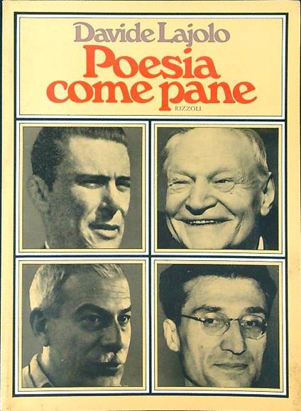 Poesia come pane - Davide Lajolo - copertina