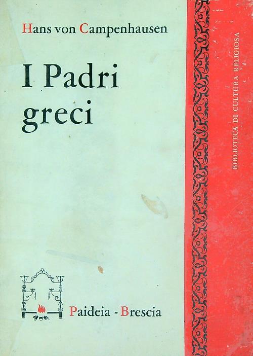 I Padri greci  - Hans von Campenhausen - copertina