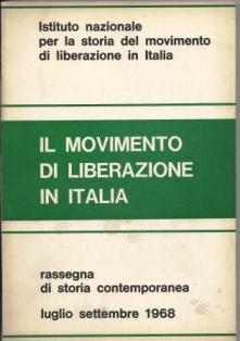 Il movimento di liberazione in Italia Luglio-Settembre 1968 - copertina