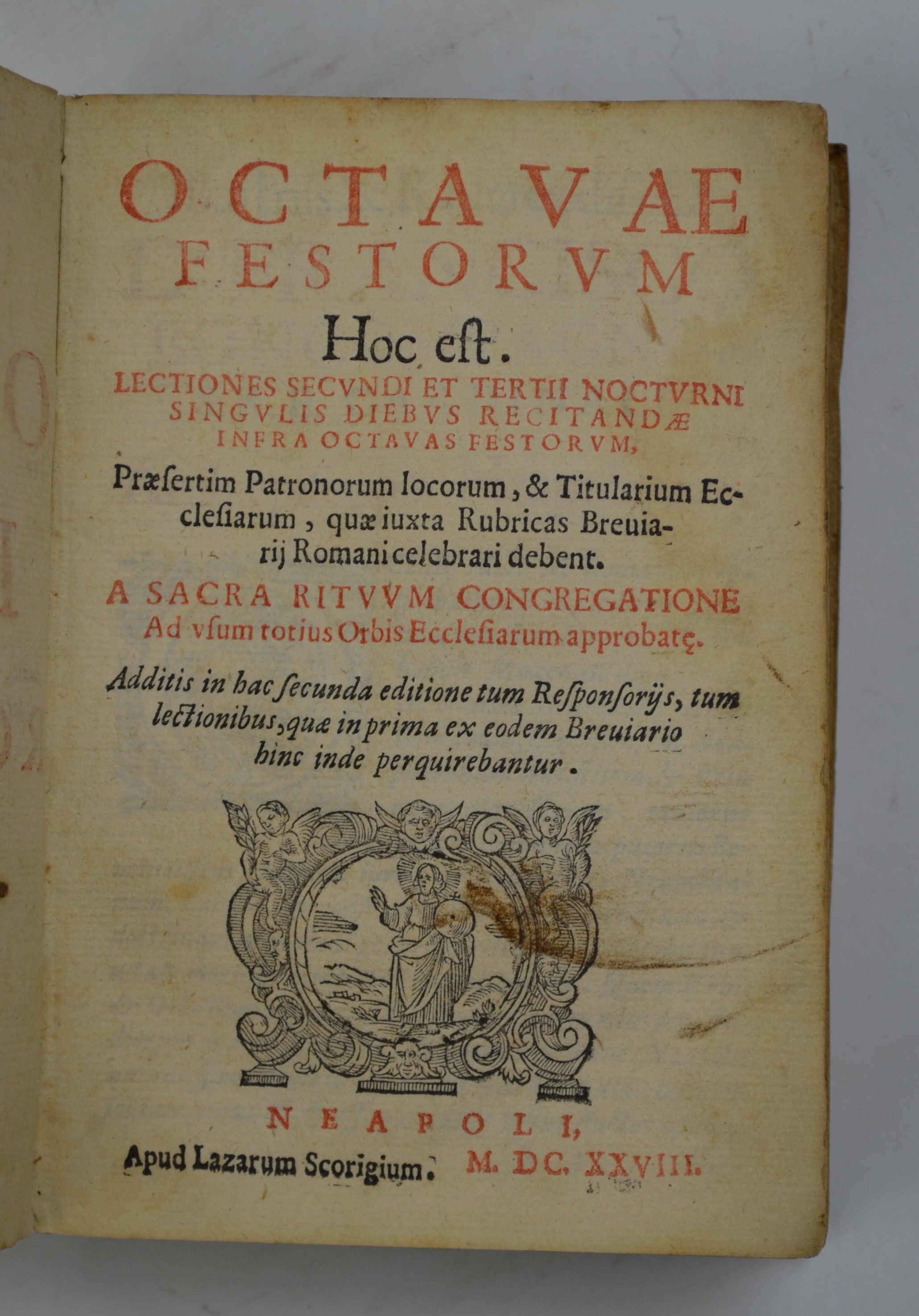 Octavae festorum hoc est. Lectiones secundi et tertii nocturni singulis diebus recitandae infra octabas festorum