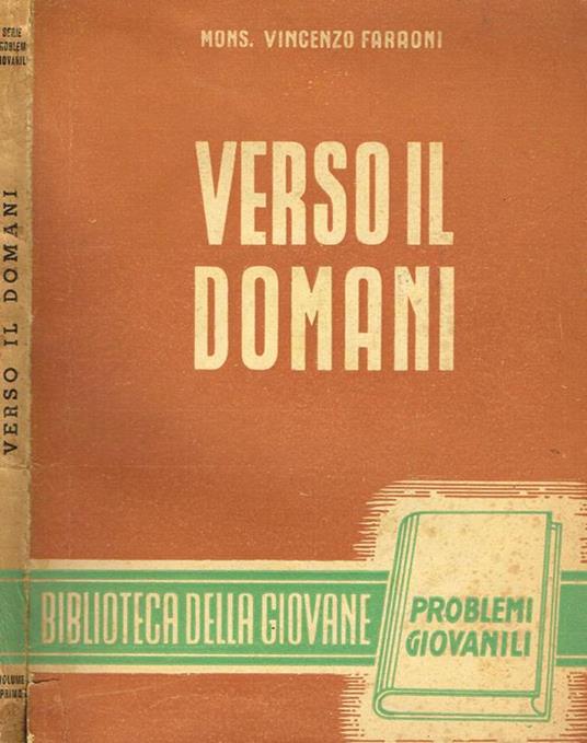 Verso il domani - Vincenzo Faraoni - copertina