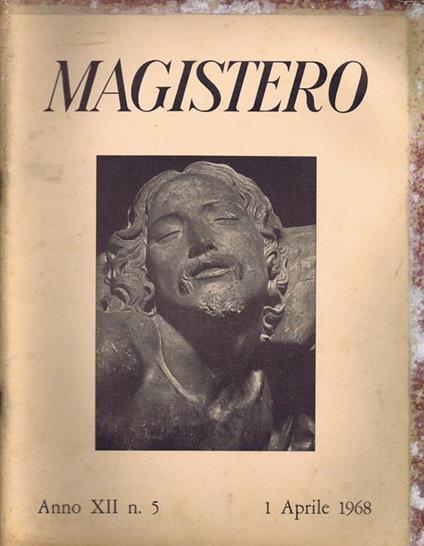 Magistero. Anno XII n. 5 - 1 Aprile 1968 - copertina