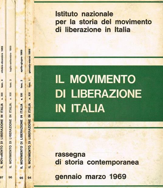 Il movimento di liberazione in Italia anno XXI. Rassegna di storia contemporanea - copertina