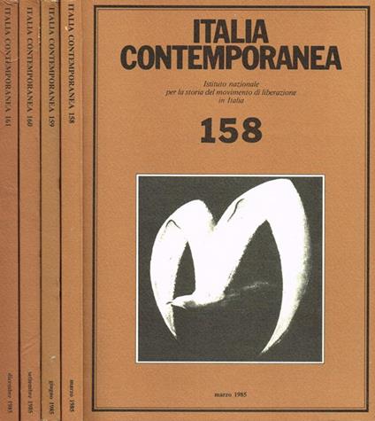 Italia contemporanea n.158 159 160 161 - copertina