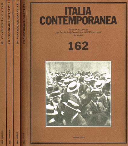 Italia contemporanea n.162 163 164 165 - copertina