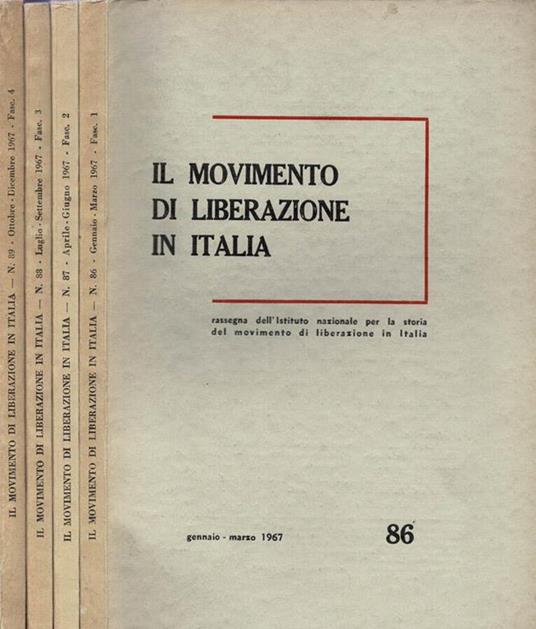 Il Movimento di Liberazione in Italia - 1967, n. 86, 87, 88, 89 - copertina