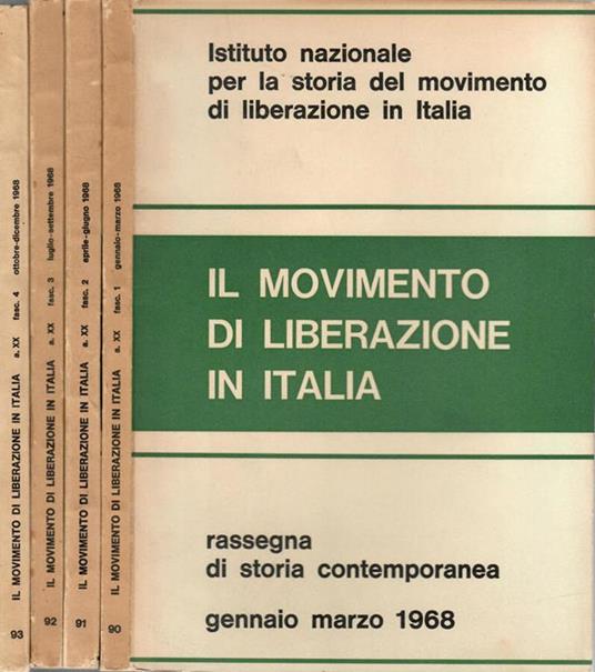 Il Movimento di Liberazione in Italia - 1968, n. 90, 91, 92, 93 - copertina