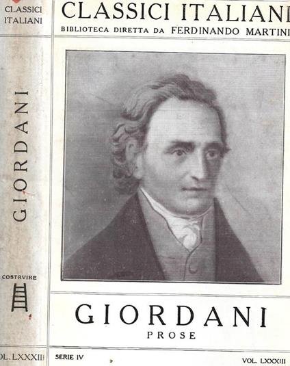 Prose - Pietro Giordani - copertina