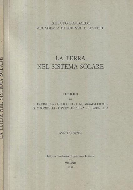 La terra nel sistema solare - copertina