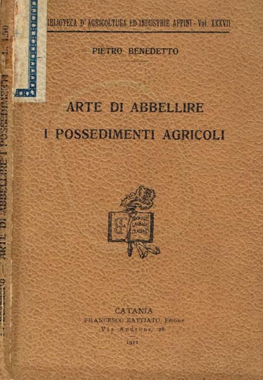 Arte di abbellire i possedimenti agricoli - copertina