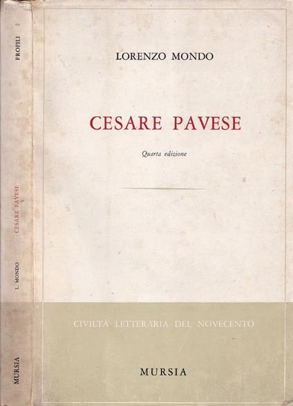 Cesare Pavese - Lorenzo Mondo - copertina
