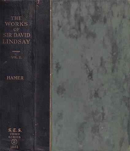 The works of Sir David Lindsay of the Mount, vol. II - copertina
