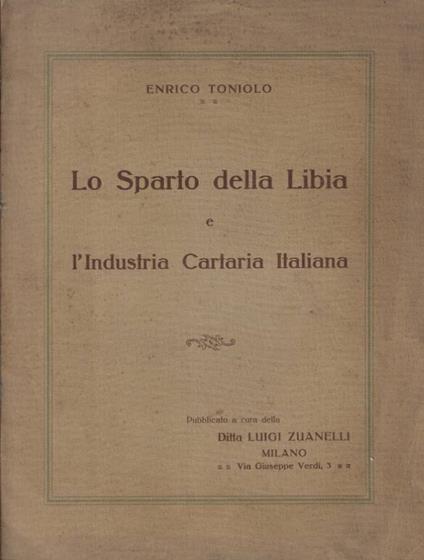 Lo Sparto della Libia e l'Industria Cartaria Italiana - copertina