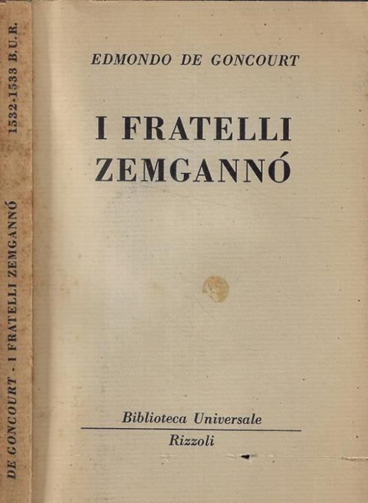 I fratelli Zemgannò - copertina