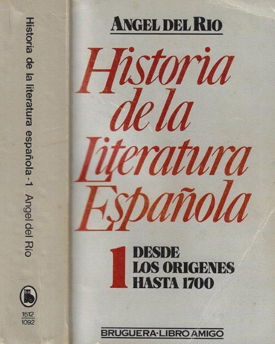Historia de la Literatura Espanola Vol. 1 - copertina