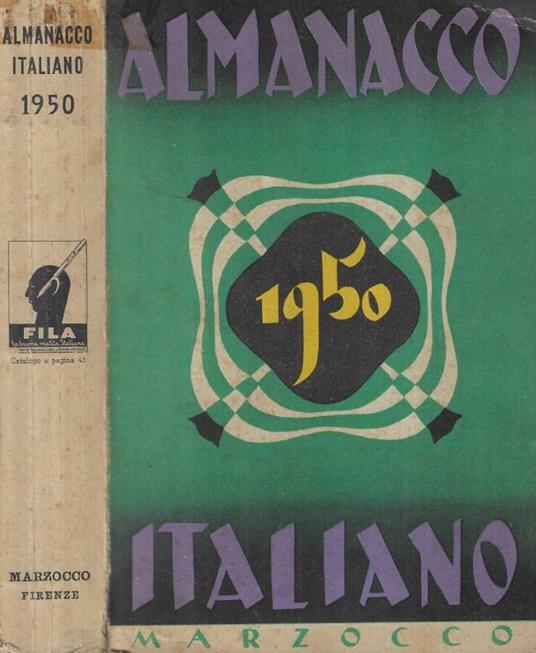 Almanacco italiano Vol. LII per l'anno 1950 - copertina