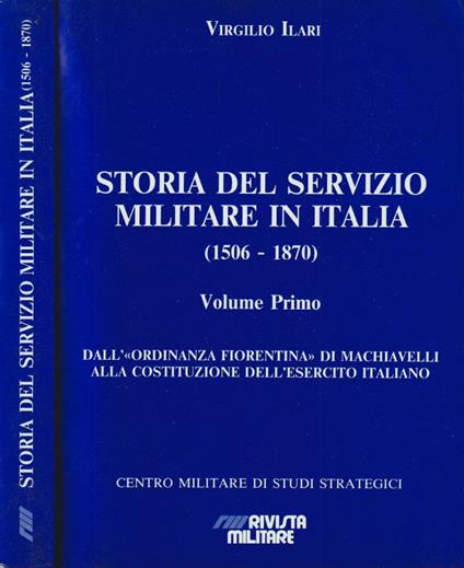 Storia del servizio militare in Italia , vol. I - copertina