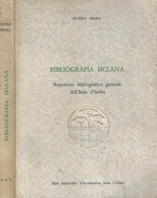 Bibliografia isclana - Pietro Serra - copertina
