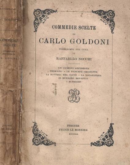 Commedie scelte di Carlo Goldoni - copertina