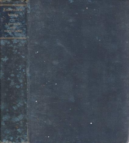 Letters and social aims - Ralph Waldo Emerson - copertina