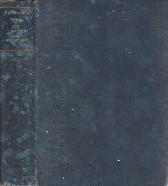 Letters and social aims - Ralph Waldo Emerson - copertina