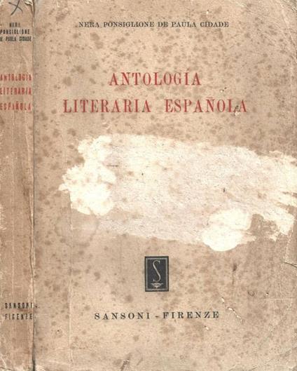 Antologia literaria espanola - copertina