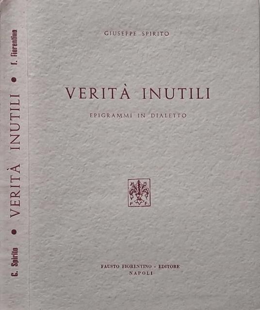 Verità inutili. Epigrammi in dialetto - copertina