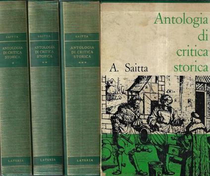 Antologia di critica storica Vol. I - II - III - copertina