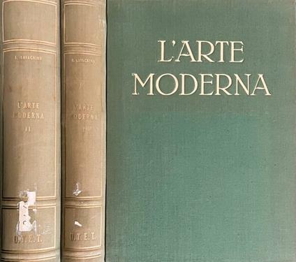 L' arte moderna, tomo I e II - Emilio Lavagnino - copertina