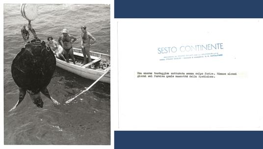 FOTO per SESTO CONTINENTE di FOLCO QUILICI - Cattura di una TESTUGGINE Timbri - copertina