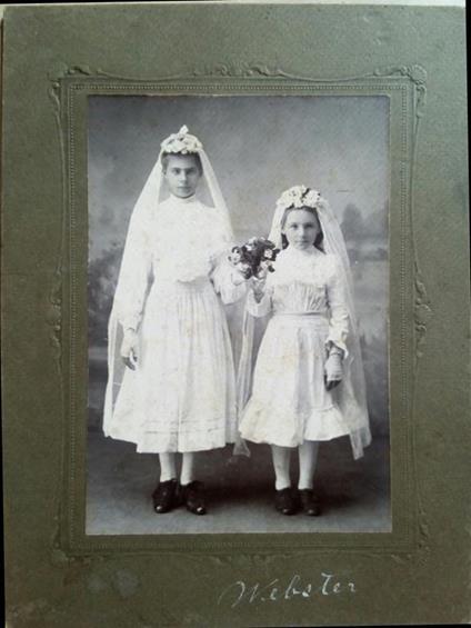 Fotografia originale " Prima Comunione" fotografo Webster 1900 - Daniel Webster - copertina