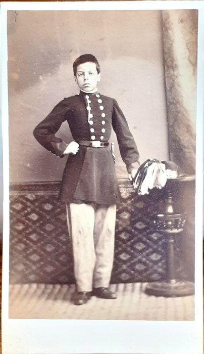 CDV ritratto del Cav. Buschetti - Fotografo Ferazzino Stefano Chieri 1870 circa di: Ferazzino Stefano, fotografo  - copertina