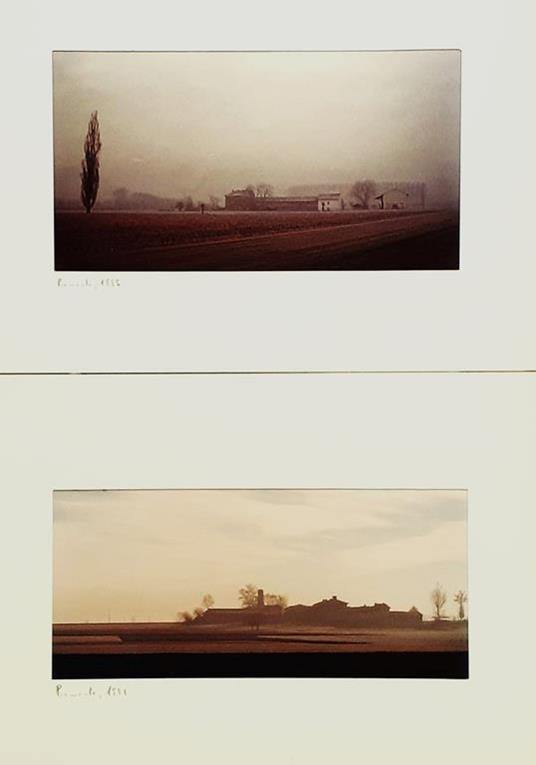 Due fotografie Cibachrome sotto pass "Piemonte 1988 e 1991 - copertina
