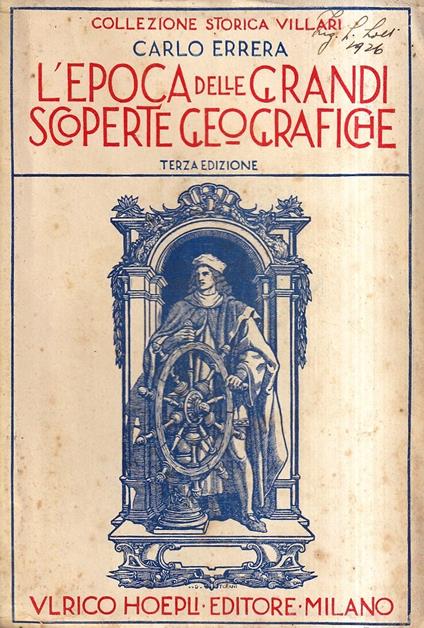 L' epoca delle grandi scoperte geografiche - Carlo Errera - copertina