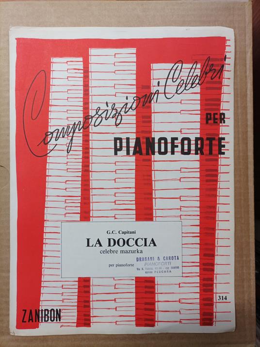 La doccia. Celebre mazurka per pianoforte - copertina