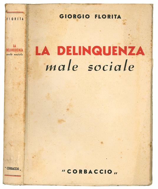 La delinquenza male sociale - copertina
