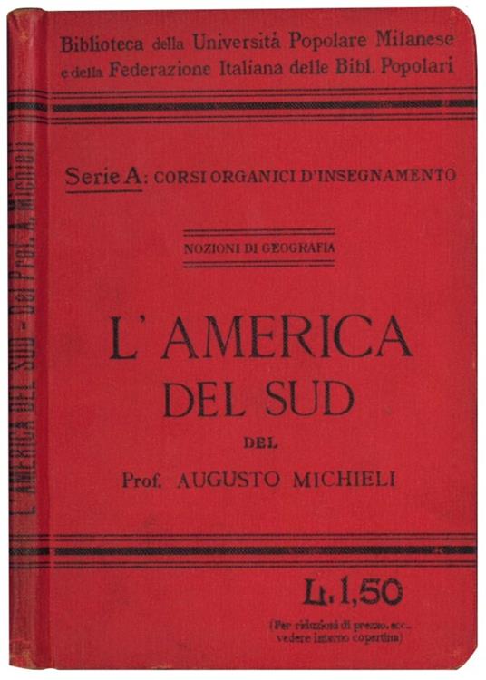 L' America del Sud - Augusto Michieli - copertina